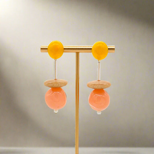 Peach Fizz Earrings