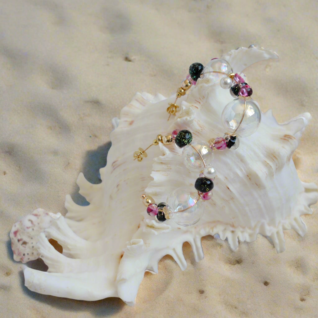 Sea Foam Colorful Earrings