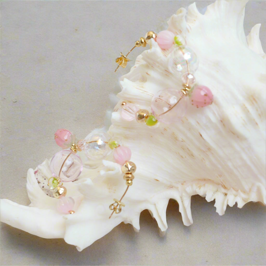 Sea Foam Colorful Earrings