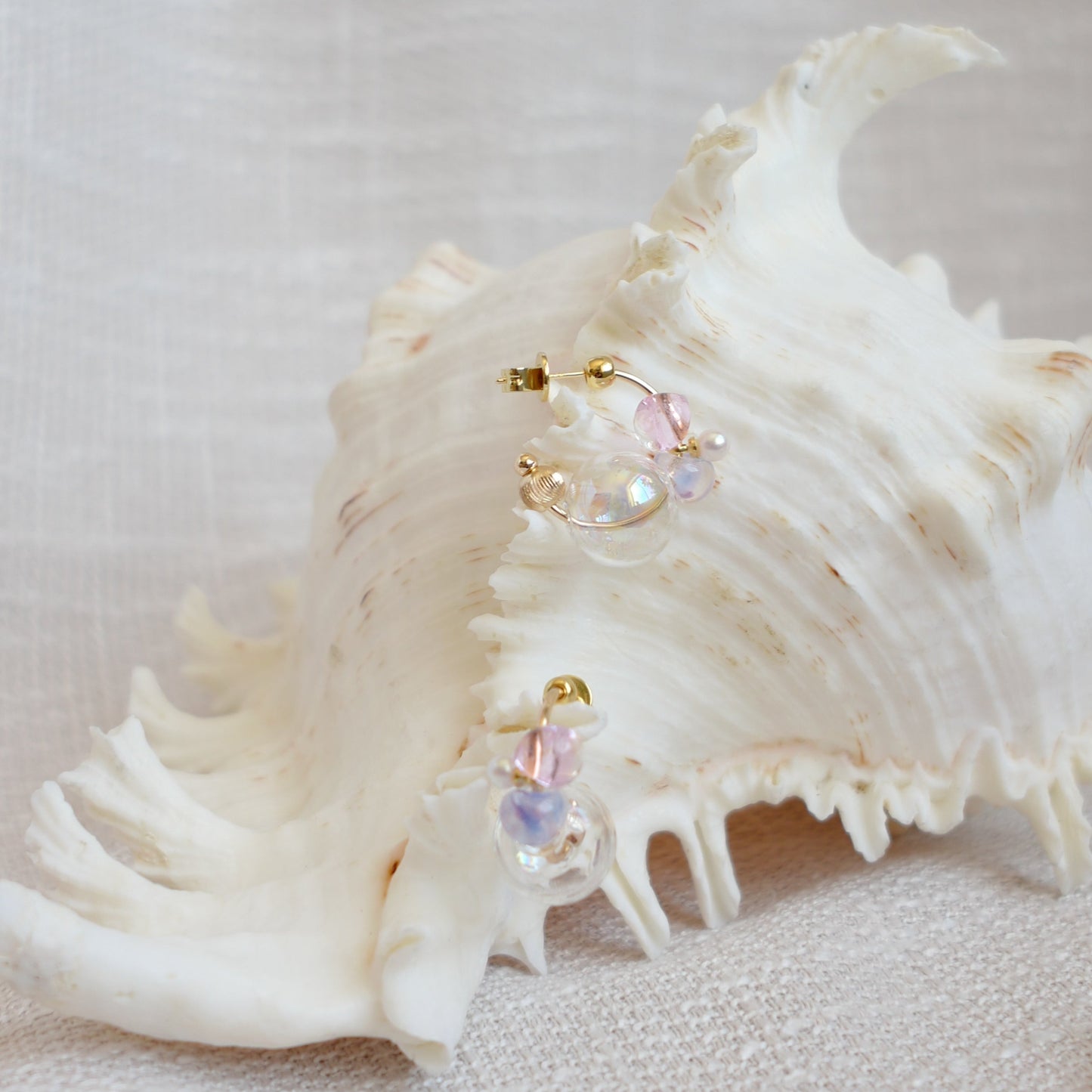 Petit Sea Foam Beach Earrings