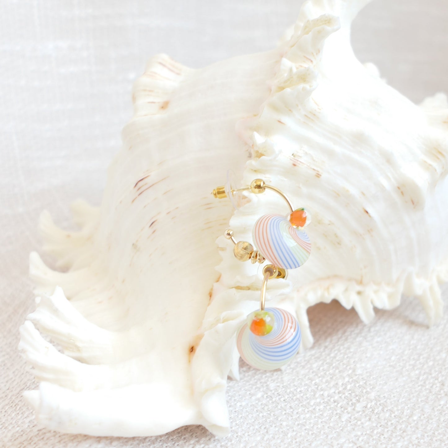Petit Sea Foam Colorful Earrings