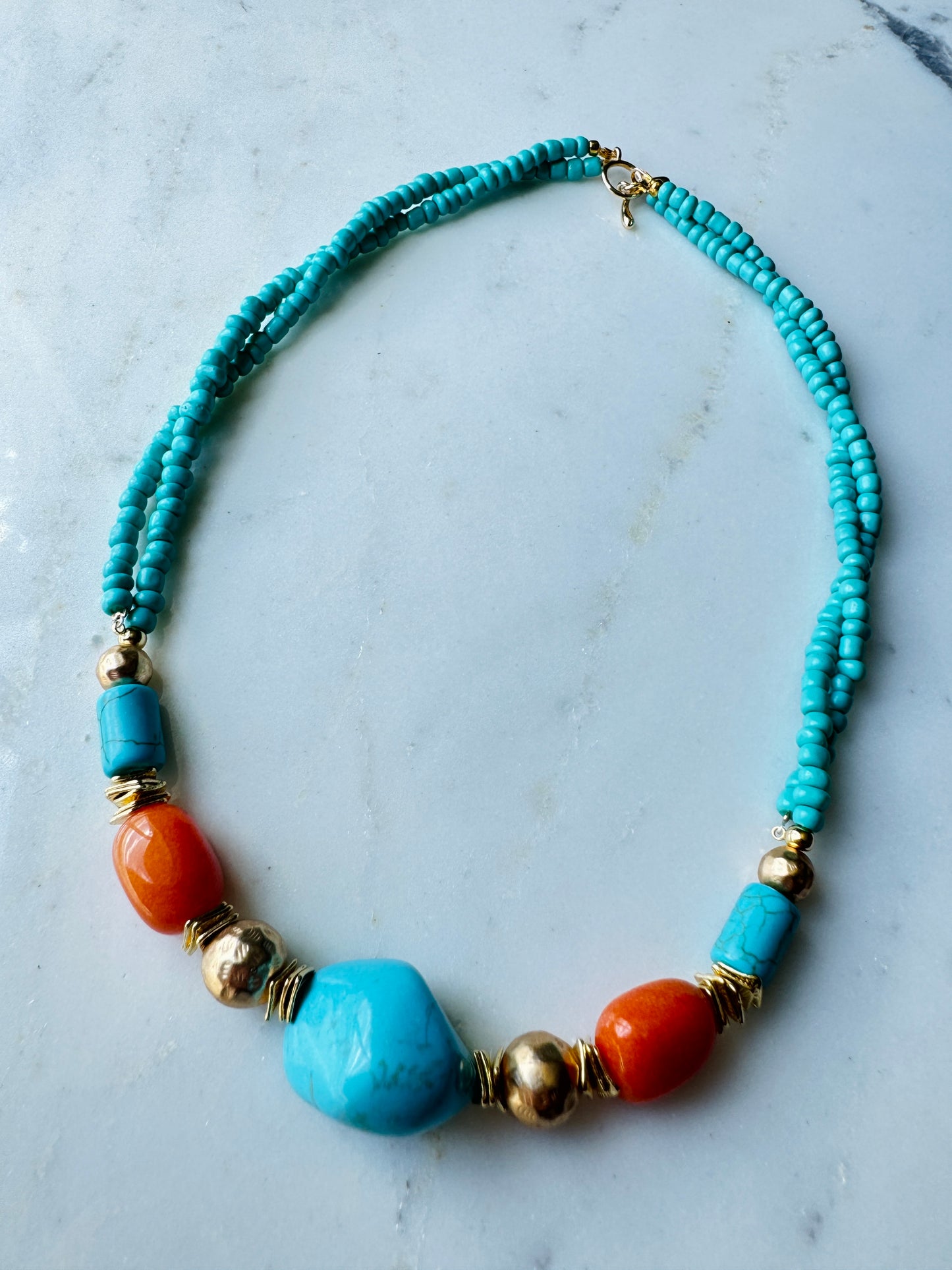 Turquoise Twist Necklace